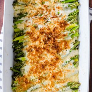 Chicken Asparagus Pilaf Casserole w/ Garden Salad - Serves 2