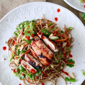 Soba Noodle Salad w/ Teriyaki Chicken