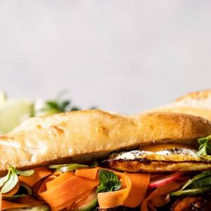 Chicken Curry Sandwich w/ Pickled Carrots & Onions, Potato Wedges
