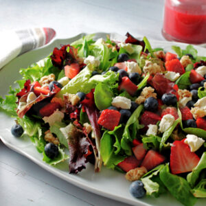 Summer Berry Salad w/ Huckleberry Vinaigrette & Grilled Chicken