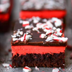 Fudgey Peppermint Brownies