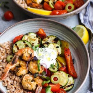 Shrimp & Farro Bowl - Clean Eating