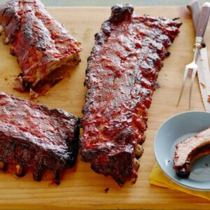 Pork Ribs w/ Fried Rice & Roasted Corn