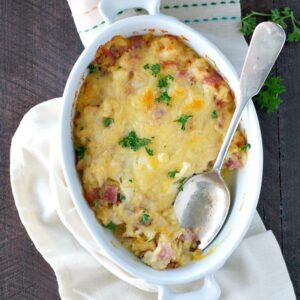 Chicken Cordon Bleu Casserole w/ Garden Salad - 2 Servings
