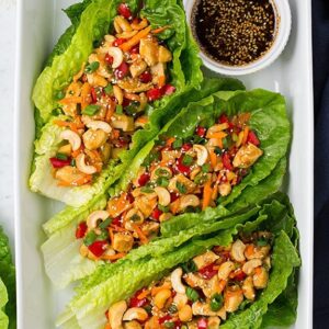 Asian Lettuce Wraps w/ Lemongrass Jasmine Rice (Keto Version Available)