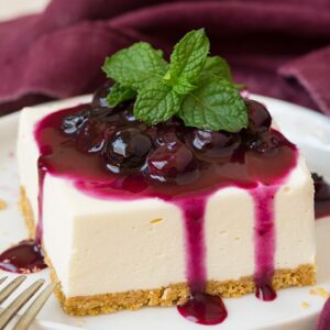 Huckleberry Cheesecake - Serves 8