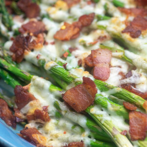 Cheesy Prosciutto Asparagus - serves 4