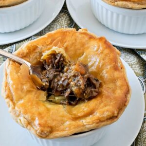 Aussie Meat Pie w/ Pea Salad - serves 2