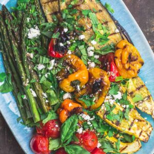 Mediterranean Grilled Vegetables w/ Pesto