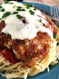 Chicken Parmesan Pasta w/ Voltage Garlic Bread